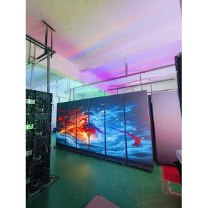 GOB P1.538 Foldable LED Poster 640×1920mm 3840Hz Creative Indoor Advertising LED