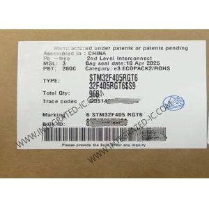 China STM32F405RGT6 MCU ARM M4 32-Bit Single-Core 168MHz Microcontrollers IC 64-LQFP on sale China STM32F405RGT6 MCU ARM M4 32-Bit Single-Core 168MHz Microcontrollers IC 64-LQFP on sale