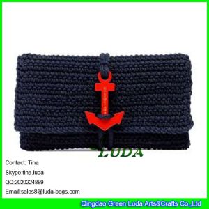 Buy cheap LUDA navy belue lady totes anchor paper straw clutches from wholesalers