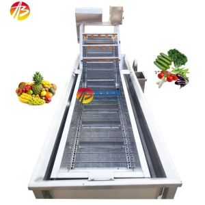 Seafood Bubble Washing Machine for Fruit and Vegetable Pepper 3000*1160*1400mm