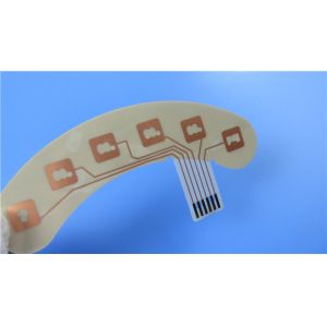 China Flexible Printed Circuit  Built On Transparent PET FPC With 3M Adhesive for Thin-film Switch on sale