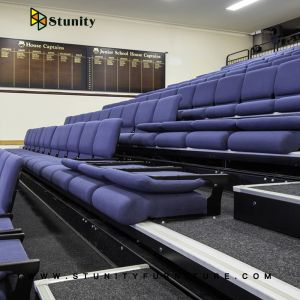 Buy cheap Public Retractable Seating System Fixed Telescopic System Platform from wholesalers