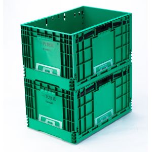 Buy cheap Collapsible Storage Plastic Crate for Fruit Moving Customized Color Solid Box Style from wholesalers