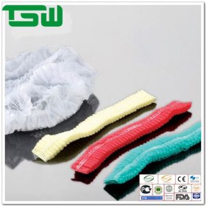 Buy cheap Nonwoven Disposable Bouffant Caps With Elastic Edge from wholesalers