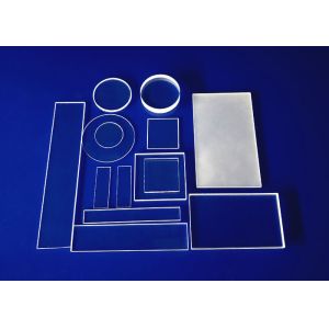 China High Purity Clear Fused Quartz Plate with ±0.02mm Tolerance for UV Transmission on sale