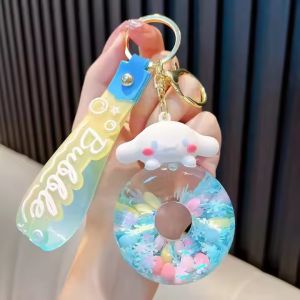 Buy cheap Donut Liquid Quicksand Keychain Kuromi Melody Kitty Cinnamoroll Kawaii from wholesalers