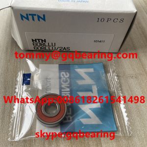 Buy cheap 608LLU Single Row Deep Groove Ball Bearing Rubber Seal 8x22x7mm from wholesalers