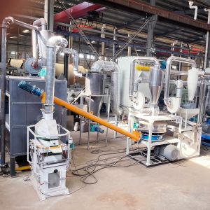 Solar Cell Breaks Recycling Plant Photovoltaic Cell Crushing Separating Machine