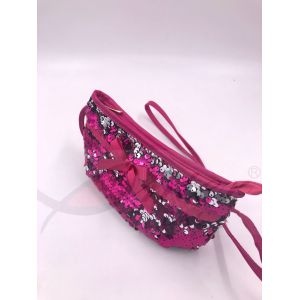 Sequin Shoulder Bag,Crossbody Bag with Zipper Pockets,Two-sided sequin bag