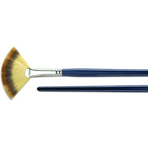 Buy cheap Customized Color Artist Fan Brush , School Thick Flat Paint Brushes Nickel - Plated from wholesalers