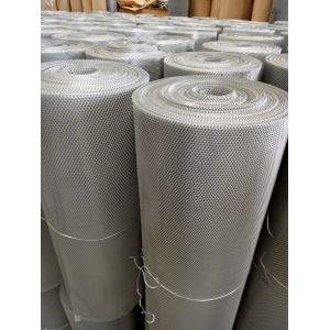 Aluminum Flat Expanded Metal Mesh For Protection Guard 0.5mm Thickness