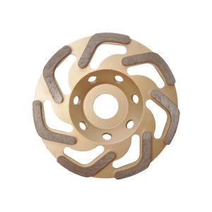 125mm L Shape Diamond Cup Wheels with Angle Grinder OEM / ODM Available