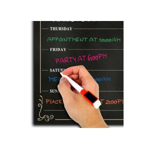 Buy cheap Dry Erase Chalkboard Magnetic Weekly Planner, Kitchen Fridge Magnet Calendar from wholesalers