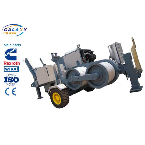 Quality Hydraulic Brake Stringing Equipment Tail Bracket Hoisting Motor 180KN Overhead Transmission Puller for sale