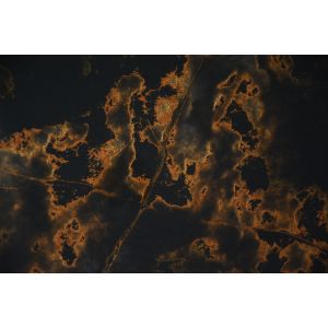 China Kitchen Coutertop Black Artificial Quartz Stone Slab With Golden Pattern on sale