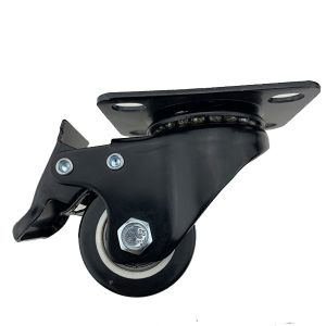 Buy cheap 50mm Black Lockable Polyurethane Swivel Caster Wheels For Industry from wholesalers