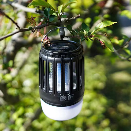 Quality Solar Camping Electronic Mosquito Killing Bug Zapper Killer Lamp Fly Trap for Outdoor Indoor for sale