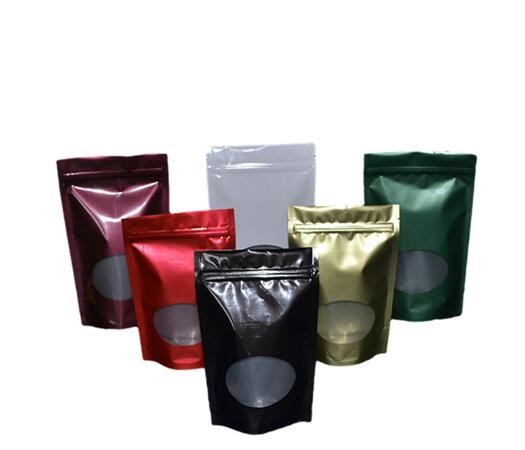Quality Cheap Customized design Plastic packaging coffee k bags with WIndow for sale