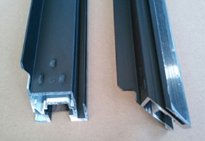 Quality Square T3-T8 Aluminum Solar Panel Frame Modern Design Elegant Appearance for sale