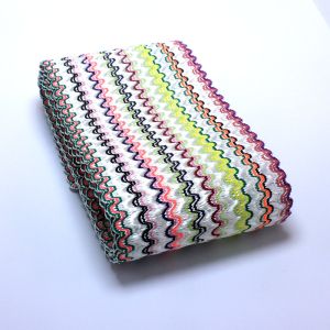 Buy cheap Concave-convex Wide 75mm Rainbow Ribbon For Underwear Waistband Jacquard Elastic Band from wholesalers