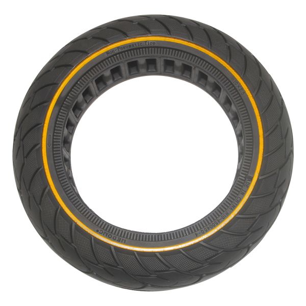 Quality Solid Rubber Tire 10*2.5 Electric Scooter Elastic Honeycomb Tyre with Colorful Lines for Ninebot Max G30/G30D/G30P for sale