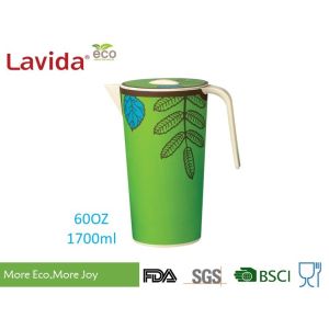 Buy cheap Food Safe Shatter Proof Eco Plastic Juice Jug Pitcher With Decal Unbreakable from wholesalers