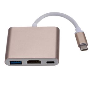 Compatible Mac Air Pro USB 3.1 Type C HDMI Hub Adapter FCC Approved