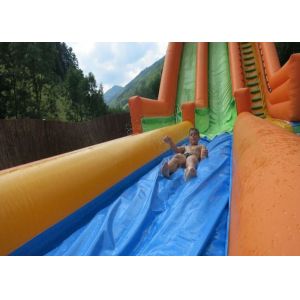 Buy cheap 0.55mm Plato Inflatable Water Slide With Swimming Pool from wholesalers