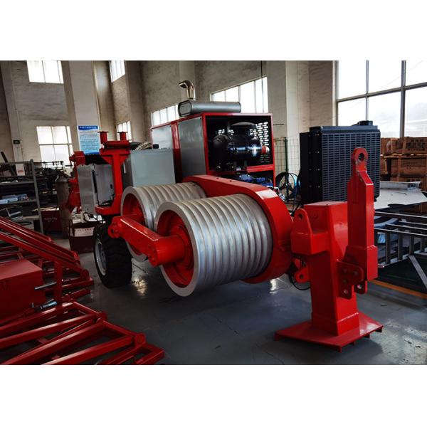 60kN Hydraulic Overhead Powerline Stringing Equipment 5km/H Pulling