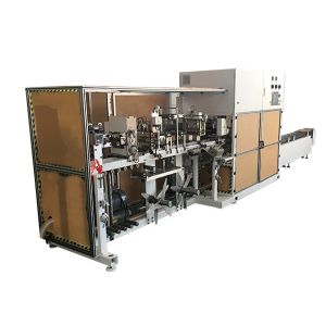 Buy cheap PLC Control Dual Infeed Sanitary Pad Packaging Machine from wholesalers