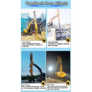 Buy cheap Antiwear 20-50ton Excavator Telescopic Boom Three Segment 25m 30m 32m CAT SY PC ZX from wholesalers