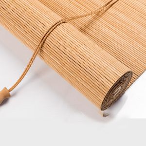 Sun Proof Matchstick Curtains Bamboo Blinds Curtains Outdoors Roll Up Classic
