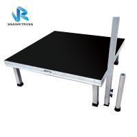 Buy cheap Durable Adjustable 4 Legs Simple Aluminum Stage Platform Event Rent Stage product