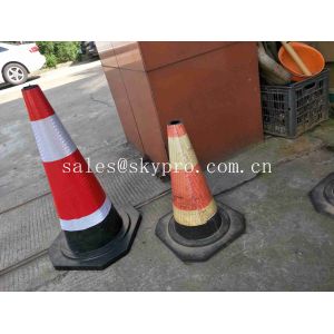 Buy cheap Road Soft Plastic Fluorescent Flexible Roadway Safety Rubber Traffic Cones from wholesalers