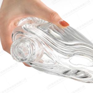 Custom Transparent Round Empty Glass Liquor Wine Vodka Tequila Whisky Bottle