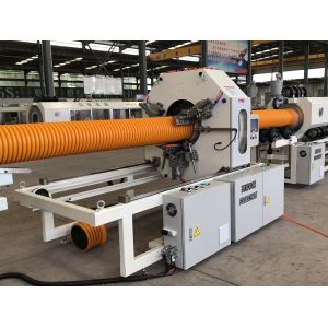 Buy cheap Automatic Double Wall Corrugated Pipe Cutter HDPE PP PVC Plastic Forming Machine from wholesalers