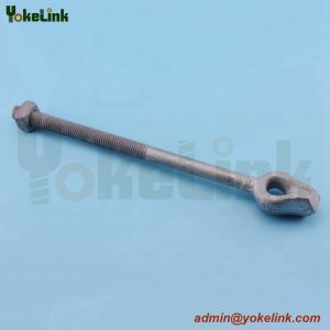 High Strength Galvanized Thimble Eye Bolt 5/8'*10' with Flat Square Nut/Angle
