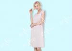 Buy cheap Round Neck Pure Cotton Sleeveless Nightdress With Lace Trim Pink Small Rose Print from wholesalers