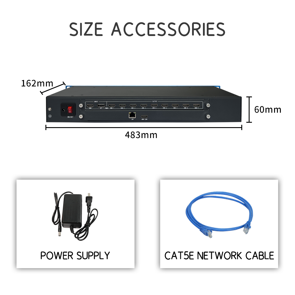 Buy cheap 4K60 64 Opening Windows Multi Screen Decoder RTSP Stream HEVC Decoding HDMI Decoder 9 Screen Splitting Video Wall Processor from wholesalers