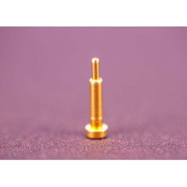 Rounded Waterproof Pogo Pins Easy Assembly Low Height Halogen Free