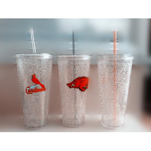 Buy cheap Plastic Tumbler Cup with gel,with straw from wholesalers