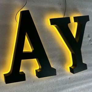 Acrylic 3D Letter Sign Board for Shop Customized Size LED Backlit Signage