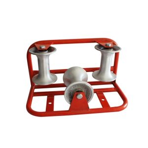 China Nylon or Aluminum Cable Turning Pulley Corner Cable Roller Three Roller Type on sale