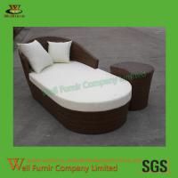 Buy cheap Supply 2-PC Chaise Lounge With end table, Poolside Sun Lounger, Rattan Garden product