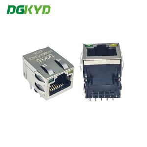 Buy cheap DGKYD211Q340FD2A4D2(2.5G) Port Upward Connector Pcb Modular Jack RJ45 Shielded Network Interface from wholesalers