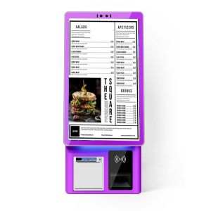 Buy cheap Self Ordering Kiosk Restaurant 21.5inch Touch Screen Scan QR Code Ticket Printer POS Self Service Food Ordering Payment Kiosk from wholesalers