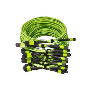 Buy cheap MPO MTP Cable 8 Fiber 12 Fiber 24 Fiber OM5 OFNR Jacket Lime Green from wholesalers