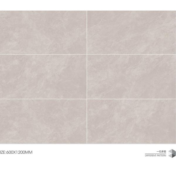 600x1200mm Beige Soft Glazed Porcelain Floor Tile AAA Grade