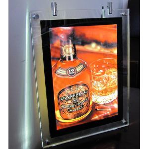 Buy cheap A3 decoration crystal led light box with colorful lighting from wholesalers