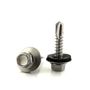 Buy cheap Metal Galvanized Hexagonal Hex Self Drilling Screw with Rubber Washer Length 1mm-500mm from wholesalers